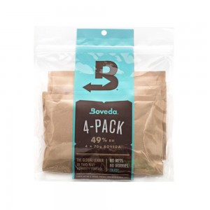 Boveda 4-Pack Humidity Control Packets, 49%, 70g